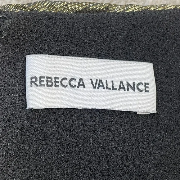 New Rebecca Vallance Josie Metallic Plisse Lame Gown Maxi Dress Gold Sz 12 - Picture 9 of 13